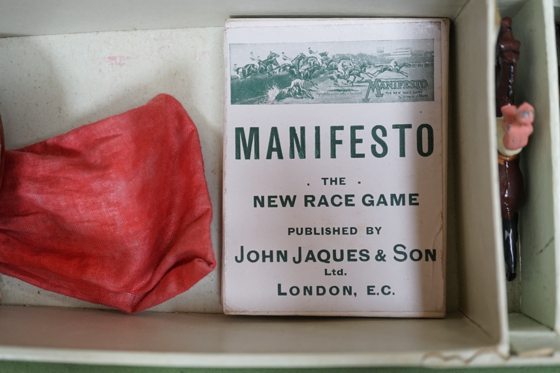 Jaques Manifesto, “the new race game”, in original box, box 63cms